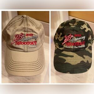 Bundle Two Lake of the Ozarks Shootout Hats, 2013 25th Anniversary, Never Worn